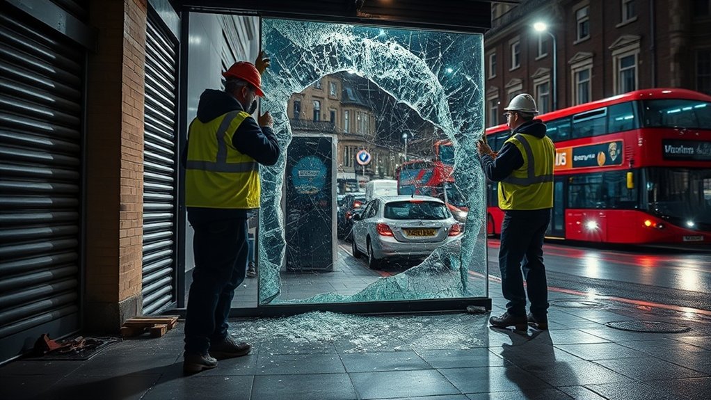 Emergency Shop Front Repair Purley
