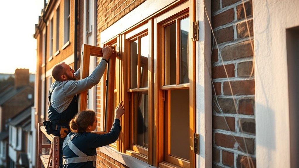 Wooden Window Installation Purley