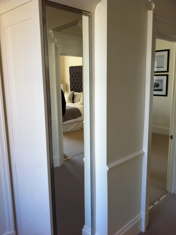 Full-length wardrobe mirror fitted in Purley home